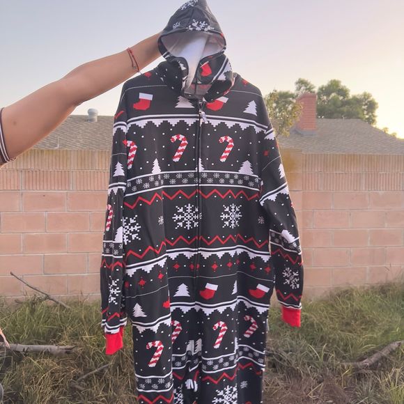 Funziez! Christmas Adult Onesie - Holiday Family Costume - Snowman and Reindeer - Picture 2 of 8